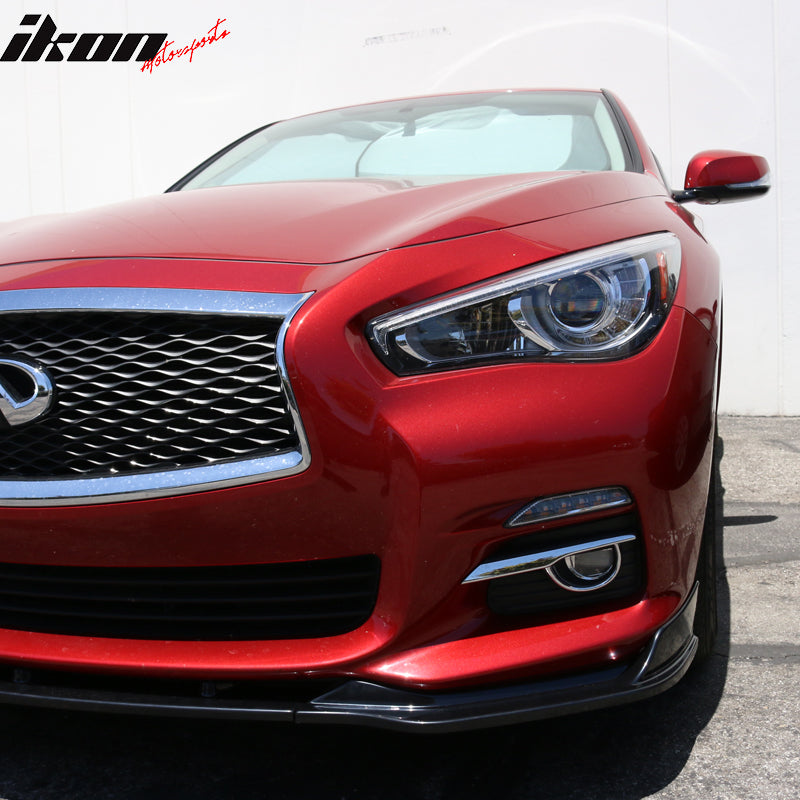 Fit 14-17 Infiniti Q50 Base Model Front Bumper Lip ABS