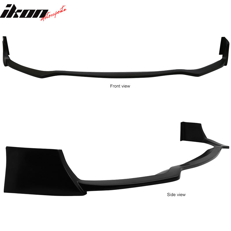 Fits 17-20 Infiniti Q60 Coupe S Style Front Bumper Lip Spoiler Unpainted PU