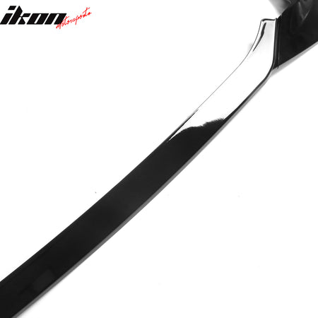 Fit 21-24 Kia K5 GT-Line Sedan PP 3PCS Front Bumper Lip Spoiler Gloss Black