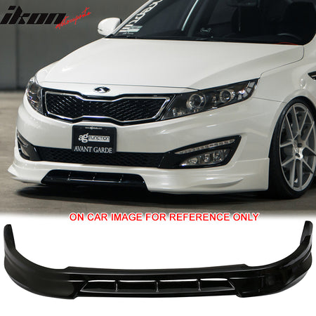 Pre-painted Front Bumper Lip Compatible With 2010-2013 Kia Optima SX, DS Style PU Painted Front Lip Spoiler Splitter by IKON MOTORSPORTS, 2011 2012