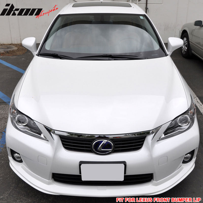 Fits 11-13 Lexus CT200H TM Style PP Front Bumper Lip Spoiler