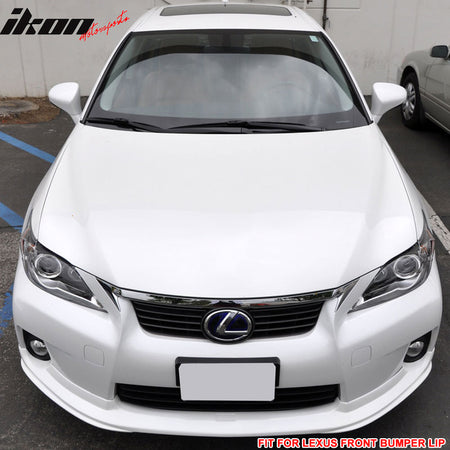 Fits 11-13 Lexus CT200H TM Style PP Front Bumper Lip Spoiler