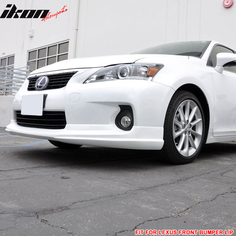 Fits 11-13 Lexus CT200H TM Style PP Front Bumper Lip Spoiler