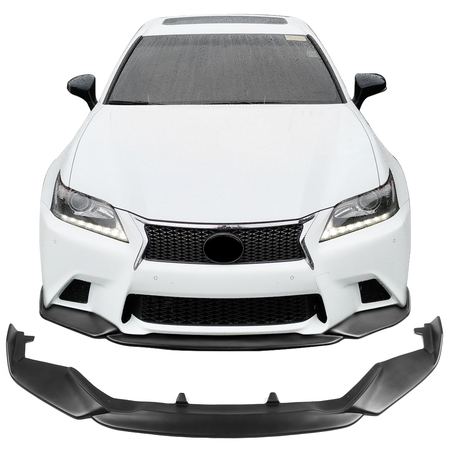 Fits 13-15 Lexus GS350 F Sport IKON Style Front Bumper Lip PP Painted Color