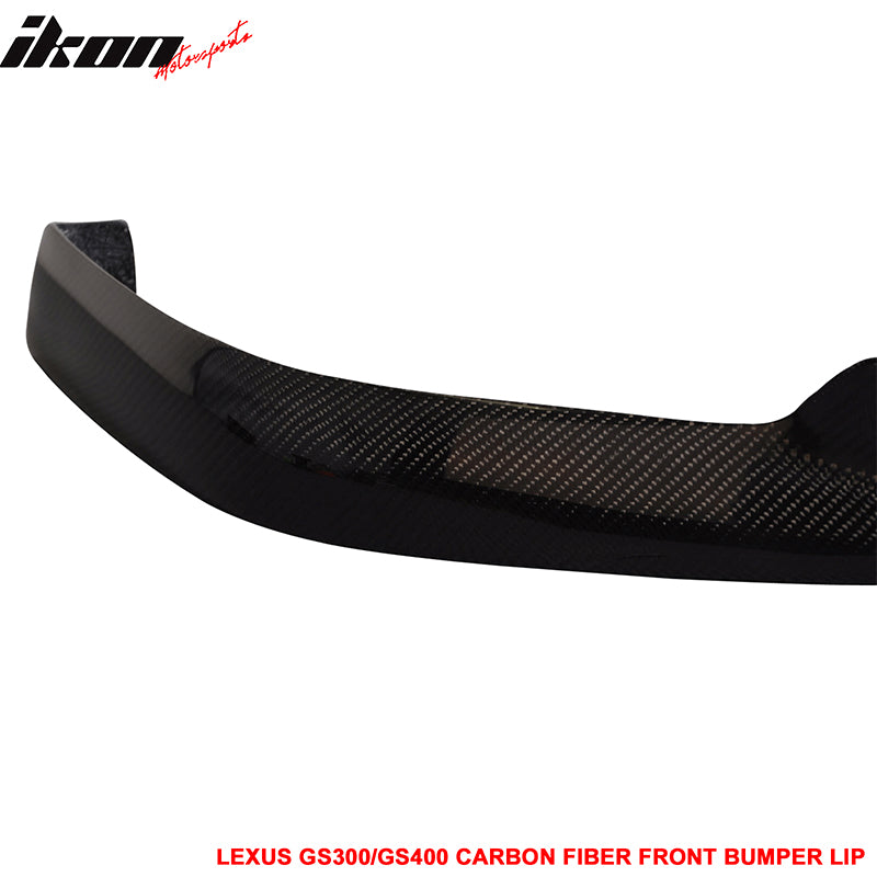 Fits 98-05 Lexus GS300 GS400 VIP Style Front Bumper Lip Matte Carbon Fiber