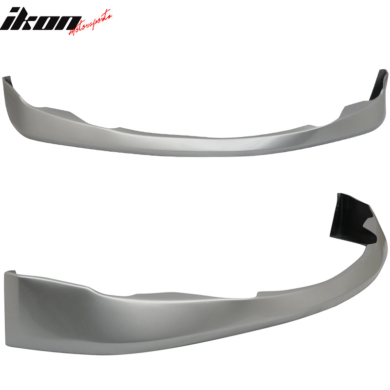 IKON MOTORSPORTS, Pre-Painted Front Bumper Lip Compatible With 2006-2008 Lexus IS250 IS350, VIP TYPE PU Front Lip Finisher Under Chin Spoiler Add On other color available, 2007