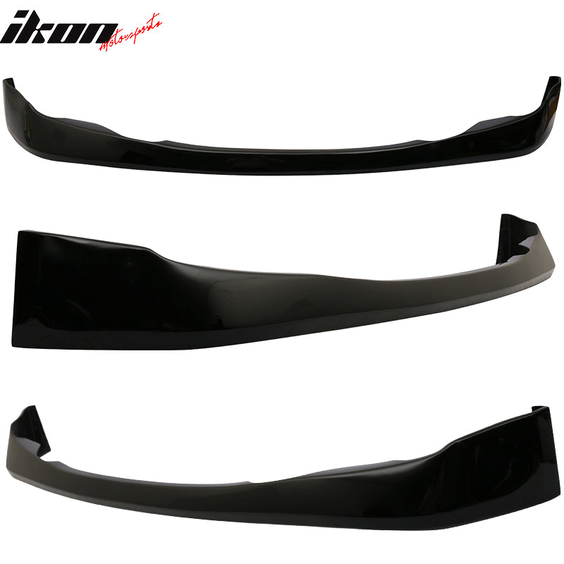 IKON MOTORSPORTS, Pre-Painted Front Bumper Lip Compatible With 2006-2008 Lexus IS250 IS350, VIP TYPE PU Front Lip Finisher Under Chin Spoiler Add On other color available, 2007