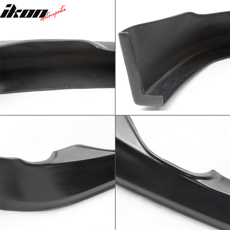 IKON MOTORSPORTS, Pre-Painted Front Bumper Lip Compatible With 2006-2008 Lexus IS250 IS350, VIP TYPE PU Front Lip Finisher Under Chin Spoiler Add On other color available, 2007