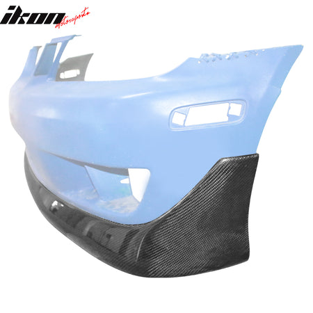 IKON MOTORSPORTS, Front Bumper Lip Compatible With 2001-2005 Lexus IS300 Sedan 4-Door, TRD Style PU Air Dam Chin Diffuser Front Bumper Splitter, 2002 2003 2004