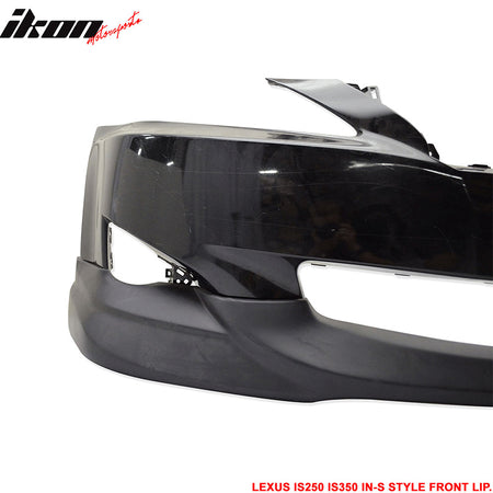 Fits Lexus IS250 IS350 Sedan 09-10 IN-S Front Bumper Lip Spoiler PU