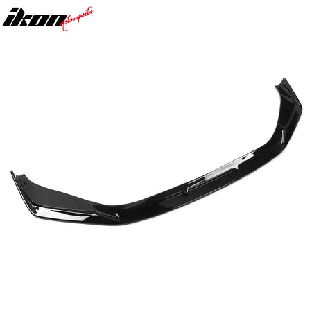 IKON MOTORSPORTS Front Bumper Lip, Compatible with 2021-2024 Lexus IS350 IS300 F Sport, IKON V2 Style ABS Plastic Air Dam Chin Spoiler Protector Splitter 1PC