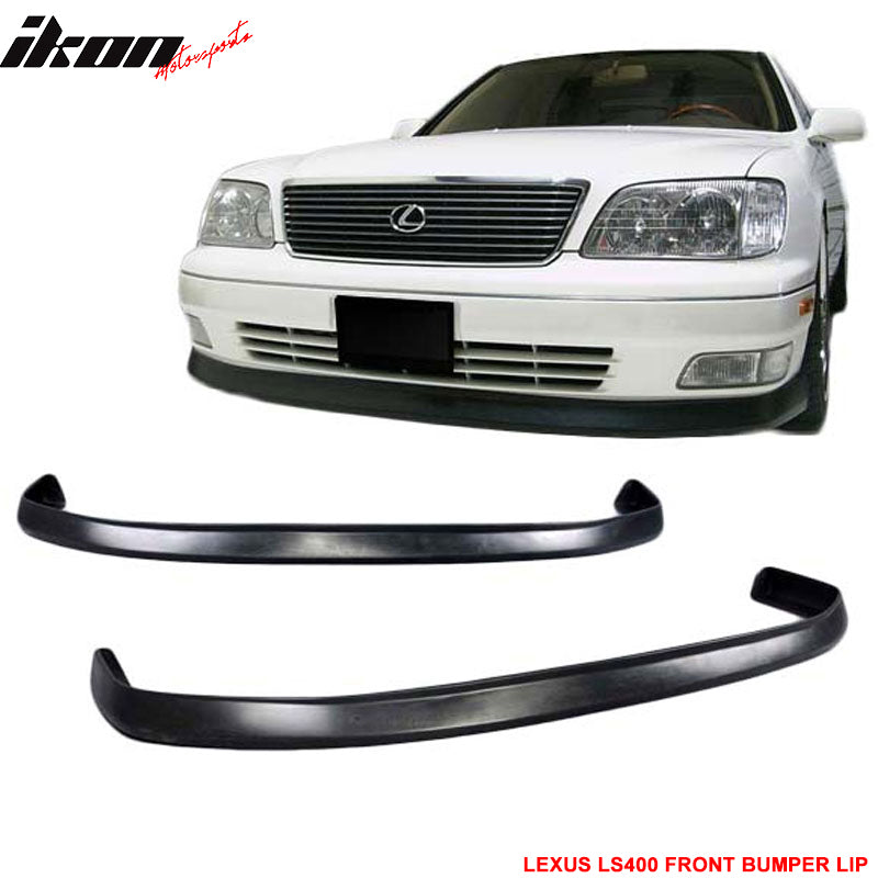 1998-2000 Lexus lS400 VIP Style Unpainted Black Front Bumper Lip PU