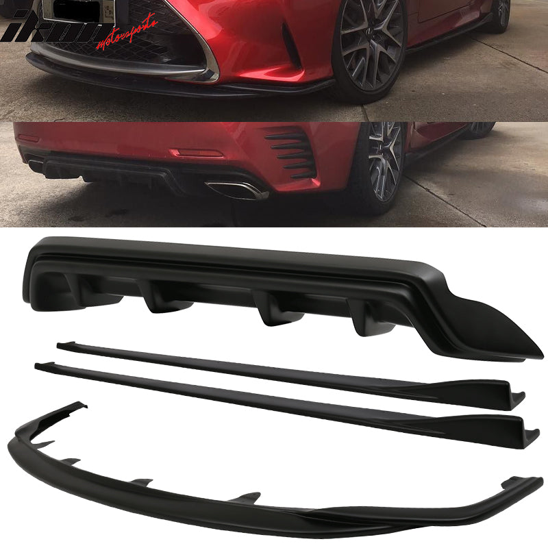 2015-2017 Lexus RC300 RC350 F-Sport Silkblaze Full Lip Kit Conversion