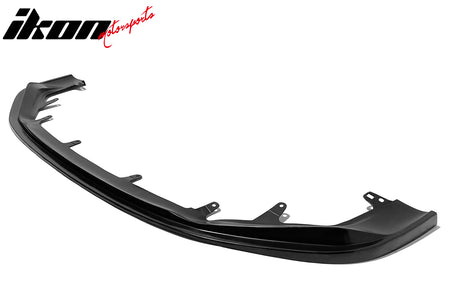 IKON MOTORSPORTS Front Bumper Lip, Compatible with 2014-2016 Lexus IS250 IS350 F-Sport Sedan, MDA Style Unpainted Black PU Polyurethane Air Dam Chin Spoiler Protector Splitter