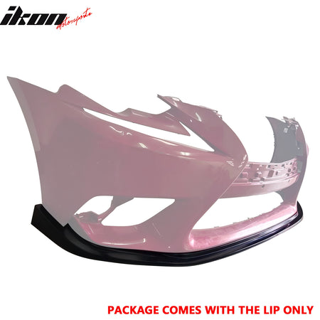 Fits 14-16 Lexus IS Base SK Style Front Bumper Lip Spoiler Splitter Unpainted PU