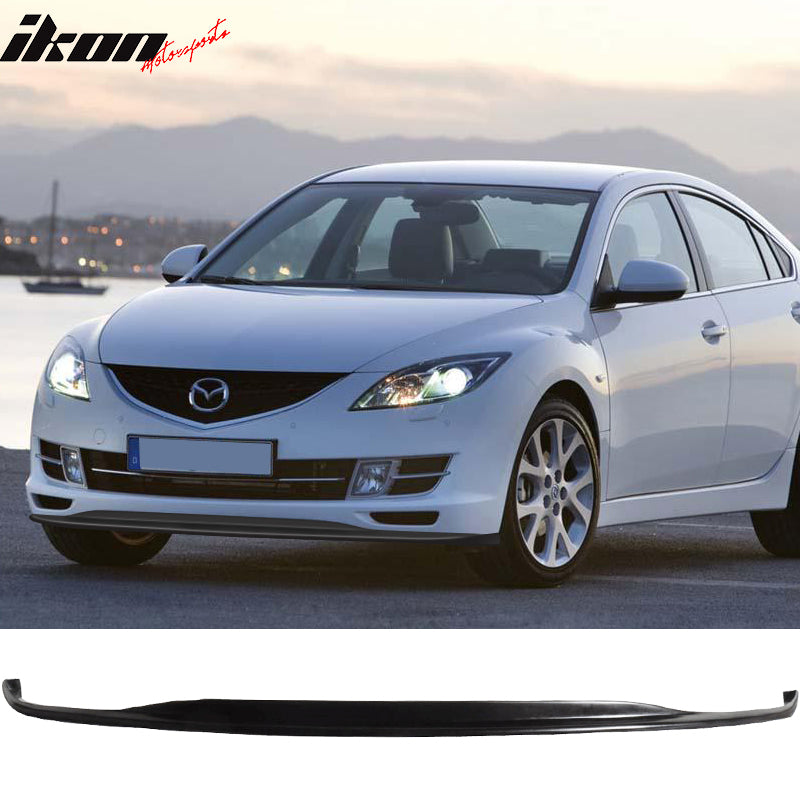 2009-2011 Mazda 6 DS Style Unpainted Black Front Bumper Lip PU Sedan