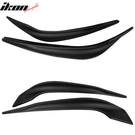 Fits 16-17 Mazda 6 2PCS Front Bumper Lip Splitter Spoiler Winglet Unpainted ABS