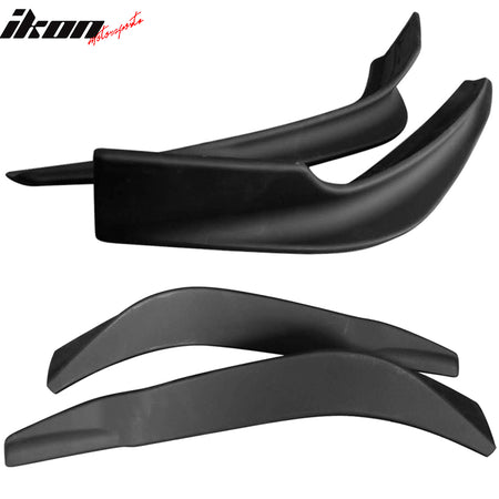 Fits 16-17 Mazda 6 2PCS Front Bumper Lip Splitter Spoiler Winglet Unpainted ABS