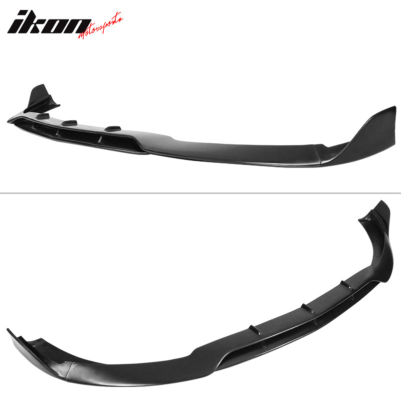 Fits 15-20 Benz W205 C Class C63 AMG Front Bumper Lip Spoiler Unpainted Black