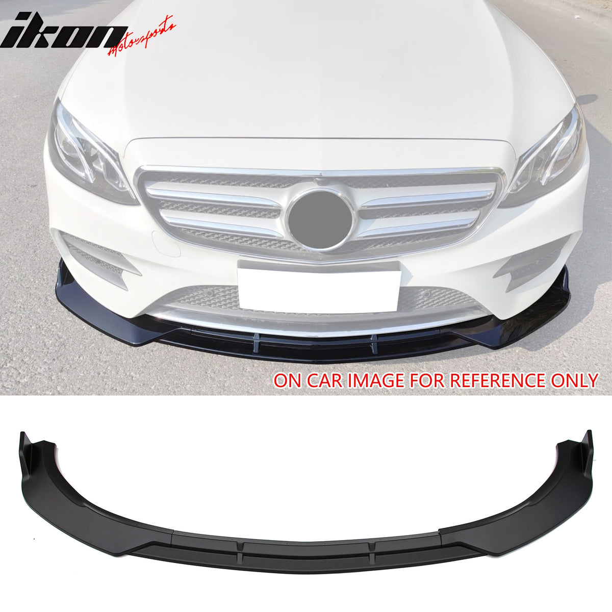 Fits 17-20 Benz W213 E-Class B Style Front Bumper Lip Spoiler