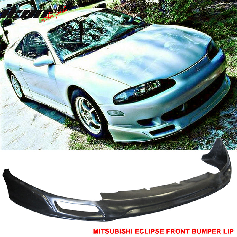 1995-1996 Mitsubishi Eclipse JDM Black Front Lip Splitter Spoiler PU