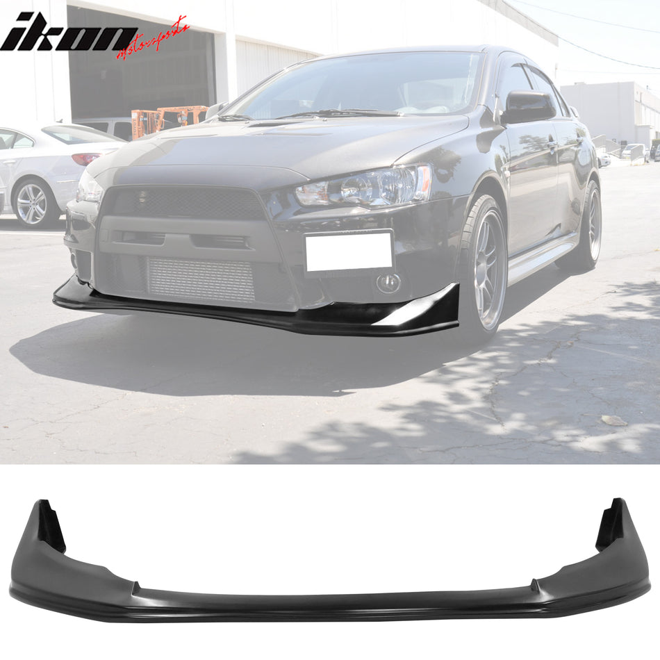 2008-2015 Mitsubishi Lancer EVO X Evolution V Style Front Bumper Lip