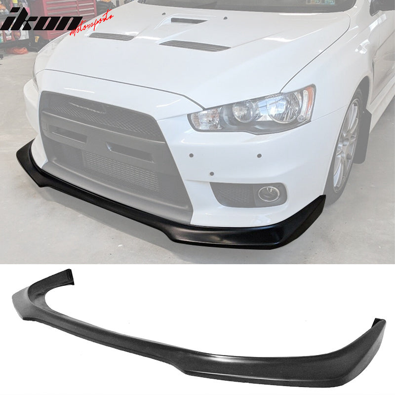 2008-2015 Mitsubishi Evolution EVO X 10 R Style PU Front Bumper Lip