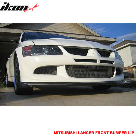 Fits 03-05 Mitsubishi Evo 8 ViII Front Bumper Lip Spoiler PU