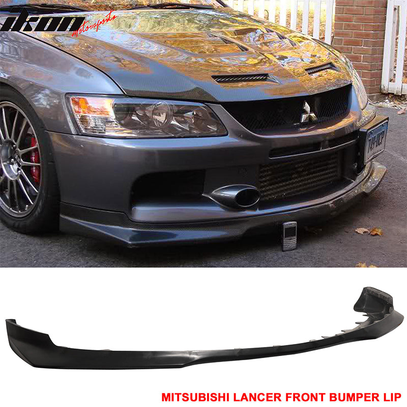 2006-2007 Mitsubishi Lancer Evo 9 IX J Style Unpaint Front Bumper Lip