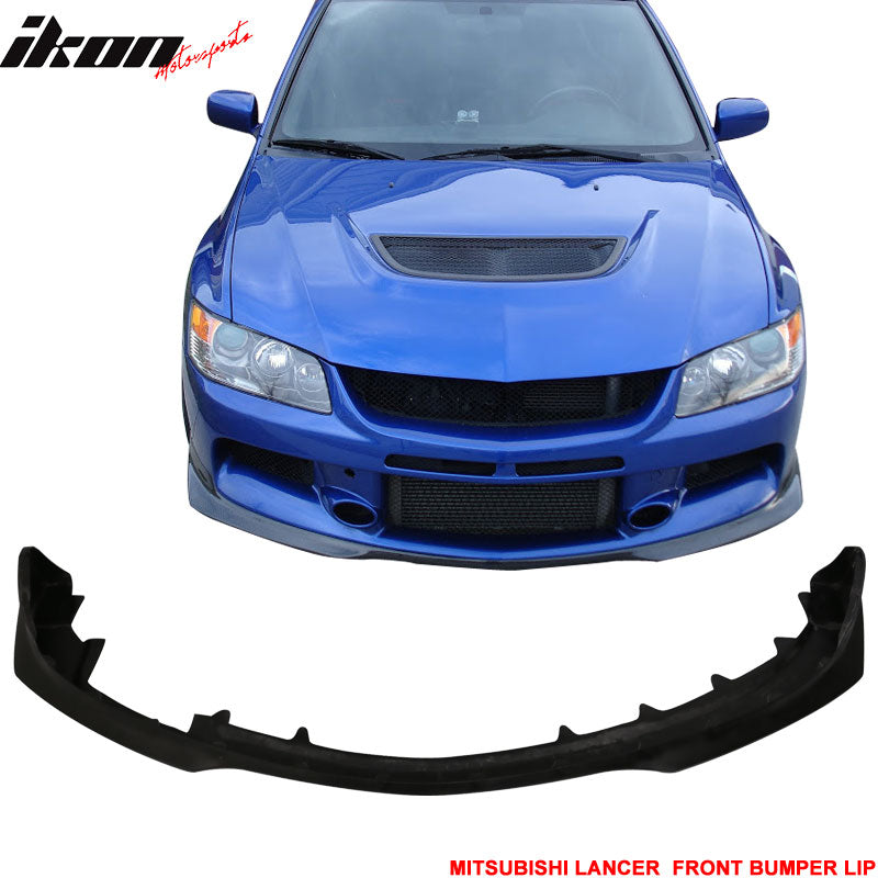 2006-2007 Mitsubishi Lancer Evo 9 IX J Style Front Bumper Lip - PU