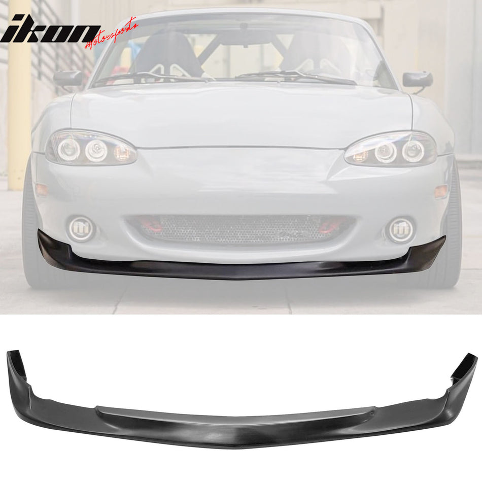 2001-2005 Mazda Miata GV Style Unpainted Black Front Bumper Lip PU