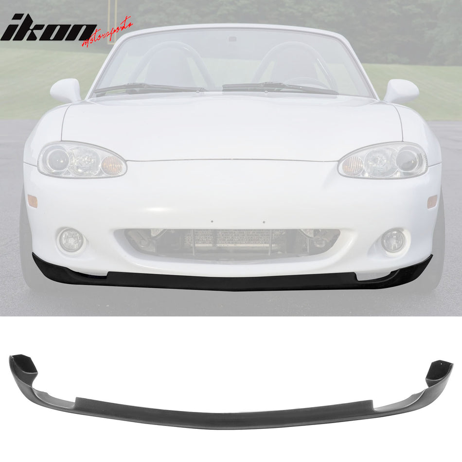 2001-2005 Miata MX-5 RS Style Unpainted Black Front Bumper Lip PU