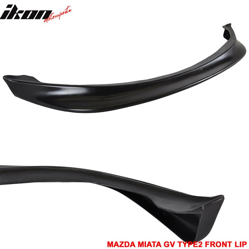 Fits 90-97 Mazda Miata MX-5 GV Type 2 Style Front Bumper Lip Spoiler PU