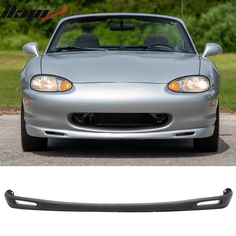 1999-2000 Mazda Miata OEM Style Unpainted Black Front Bumper Lip PU