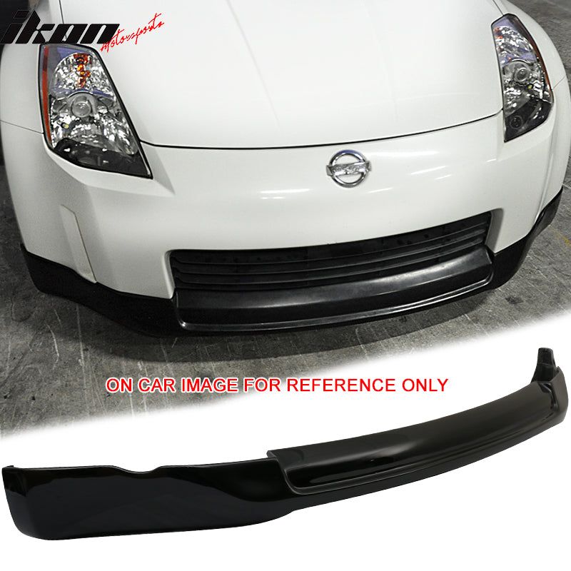 2003-2005 Nissan 350Z ING-S Style Paint Super Black #KH3 Front Lip PU