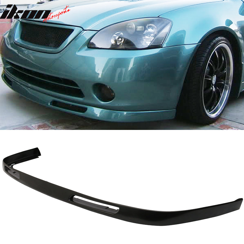 2002-2004 Nissan Altima N1 Style Unpainted Black Front Bumper Lip PU