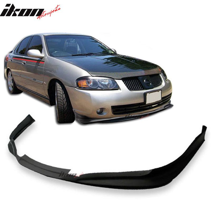 2002-2003 Nissan Sentra B15 SER JDM style Black Front Bumper Lip PU