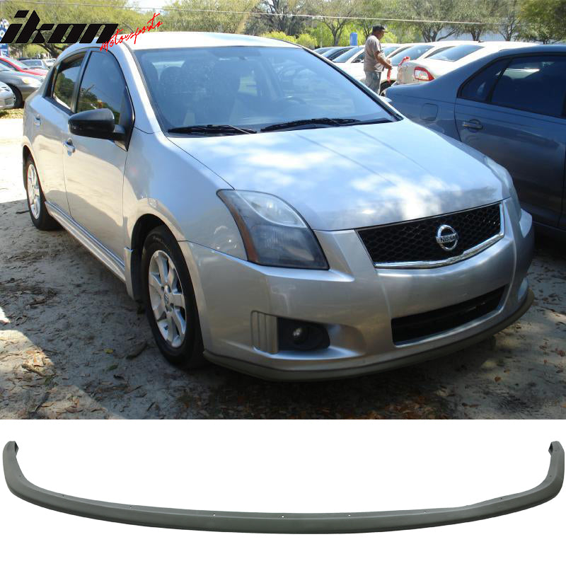 2007-2009 Nissan Sentra Aero Style Unpainted Black Front Bumper Lip PU