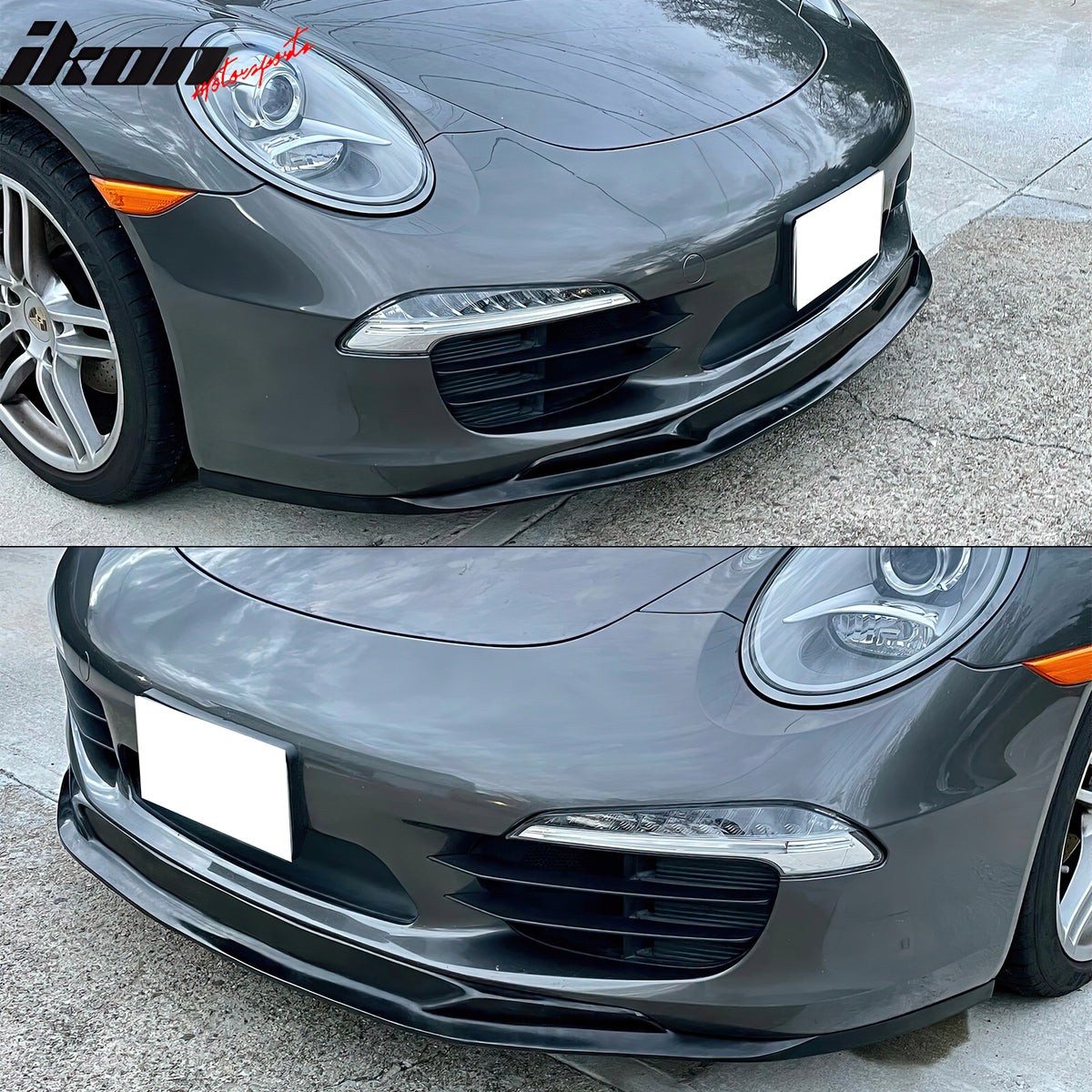 For 12-16 Porsche 911 991 Carrera Front Lip Air Dam Spoiler Splitter PU S1 Style