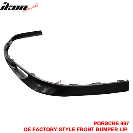 Fits 07-13 Porsche 997 911 OE Style Front Bumper Lip Unpainted - PU