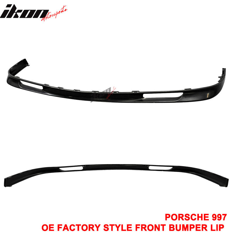 Fits 07-13 Porsche 997 911 OE Style Front Bumper Lip Unpainted - PU