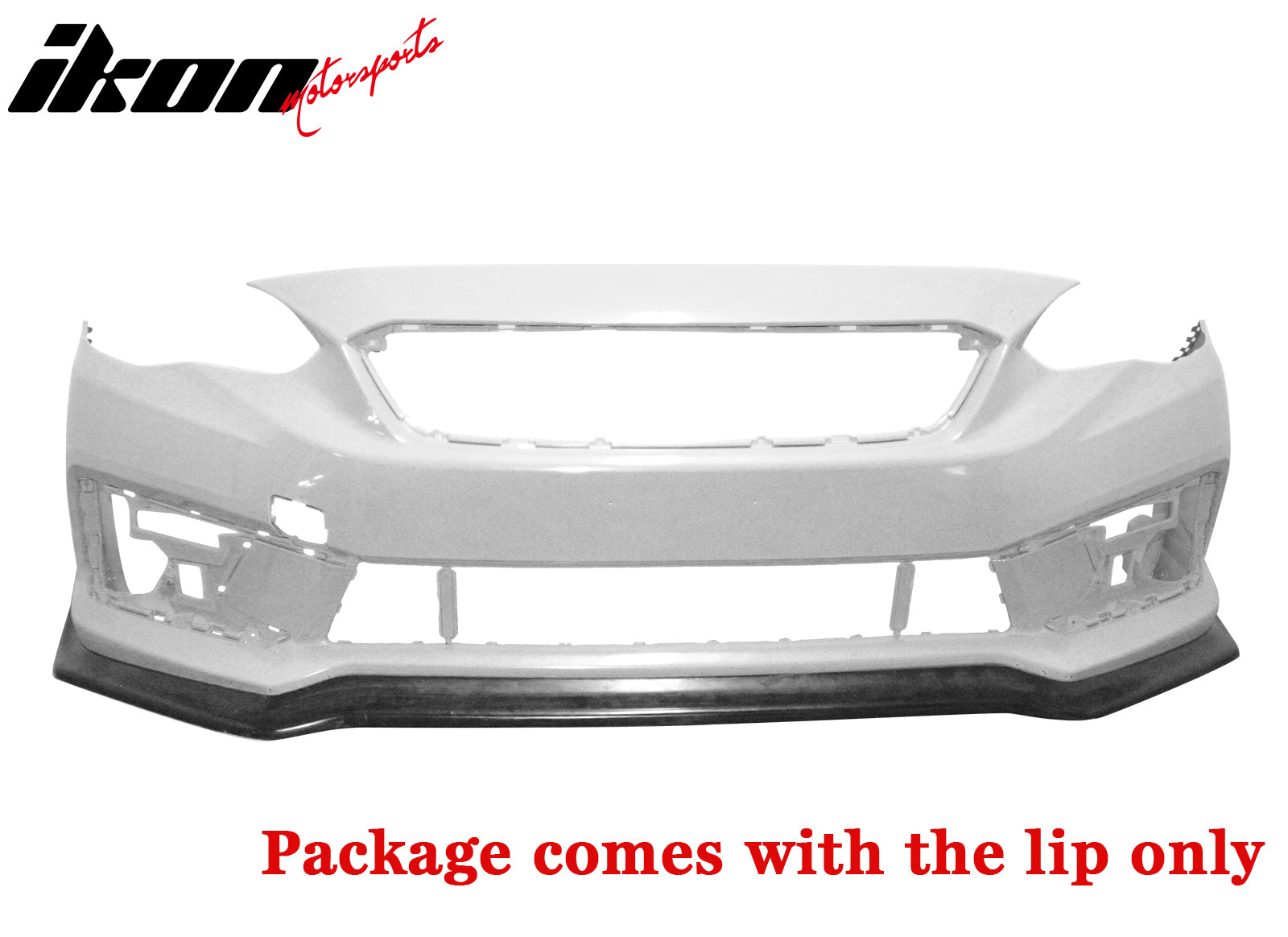 Fits 20-23 Subaru Impreza CS Style Front Bumper Lip Chin Spoiler Unpainted PU