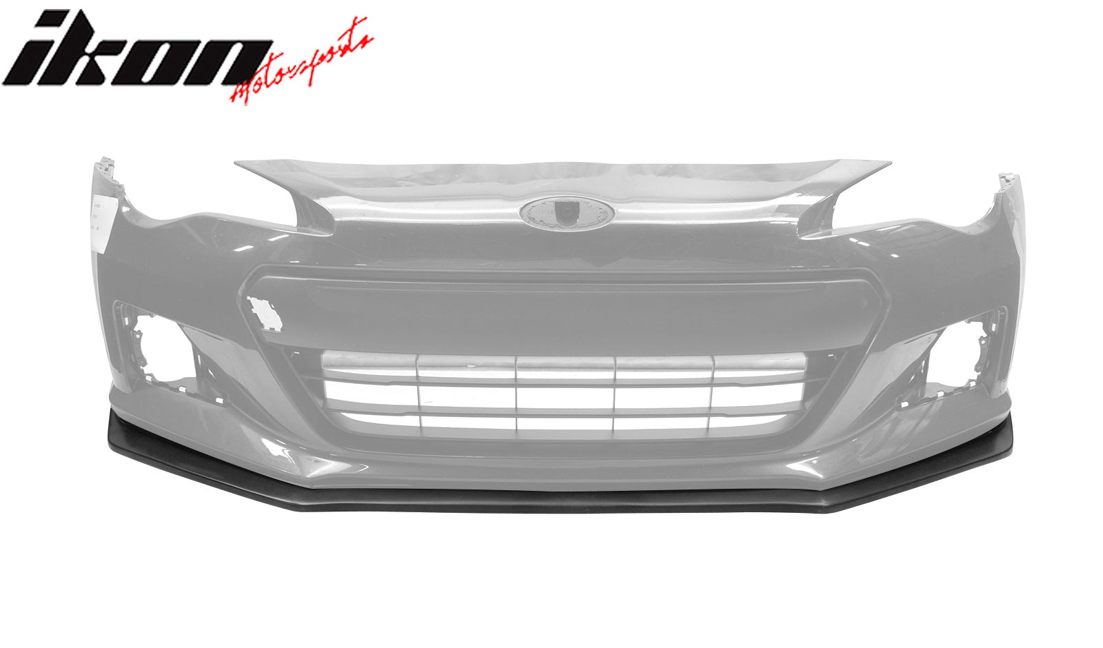 Fits 13-16 Subaru BRZ STI Style Front Bumper Lip Spoiler Unpainted Black PU