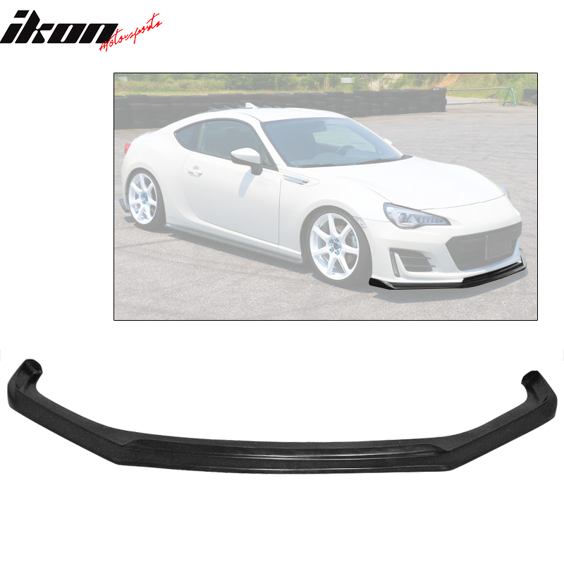 2017-2020 Subaru BRZ CS Style Unpainted Black Front Bumper Lip PU