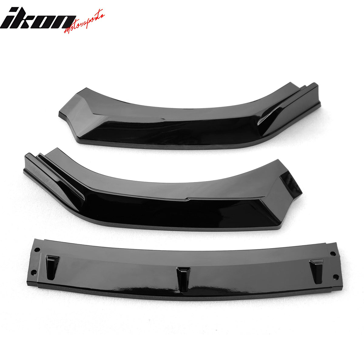 Fits 22-24 Subaru BRZ ZD8 JDM 2 Style Gloss Black Front Bumper Lip Spoiler 3PCS