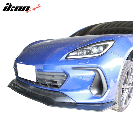 Fits 17-20 Subaru BRZ Front Bumper Lip Unpainted PU IKON V4 Spoiler Splitter