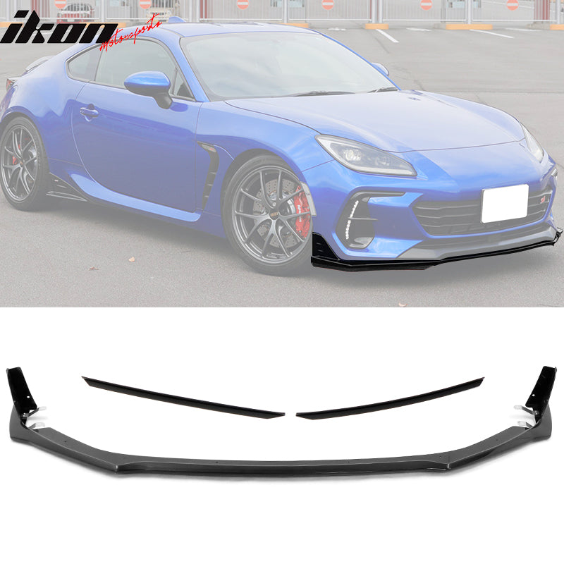 2022-2024 Subaru BRZ Coupe 2DR STI Front Lip + EPDM Lip Protector ABS