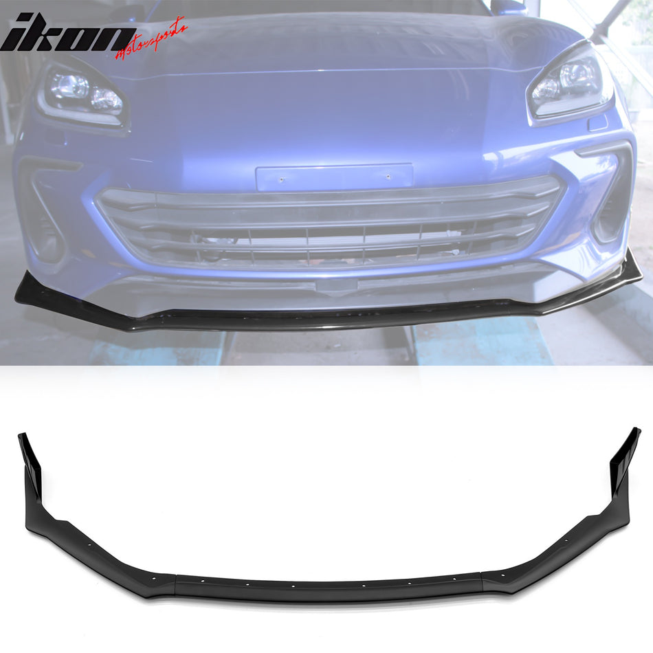 2022-2024 Subaru BRZ Front Bumper Lip STI 3PC Style Spoiler Unpainted