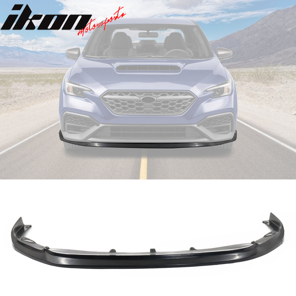 2022-2024 Subaru WRX CS Style Unpainted Black Front Bumper Lip PU