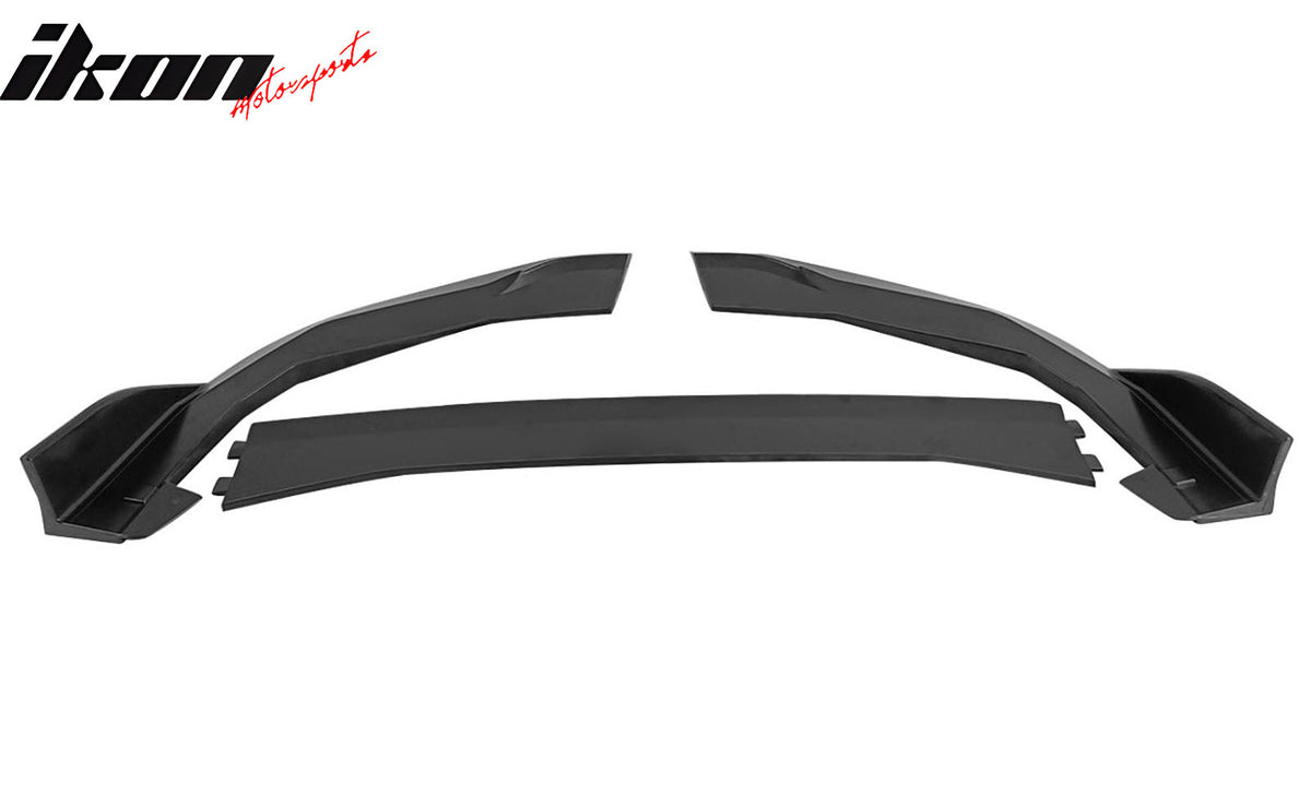 Fits 22-24 Subaru WRX Front Bumper Lip 3PC ABS Chin Spoiler Matte Black Splitter